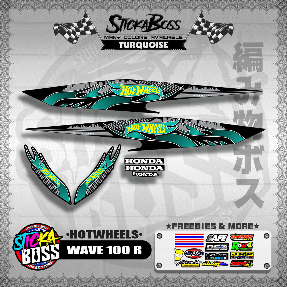 WAVE 100 R 2018 DECALS ( HOTWHEELS )【WITH FREEBIES】
