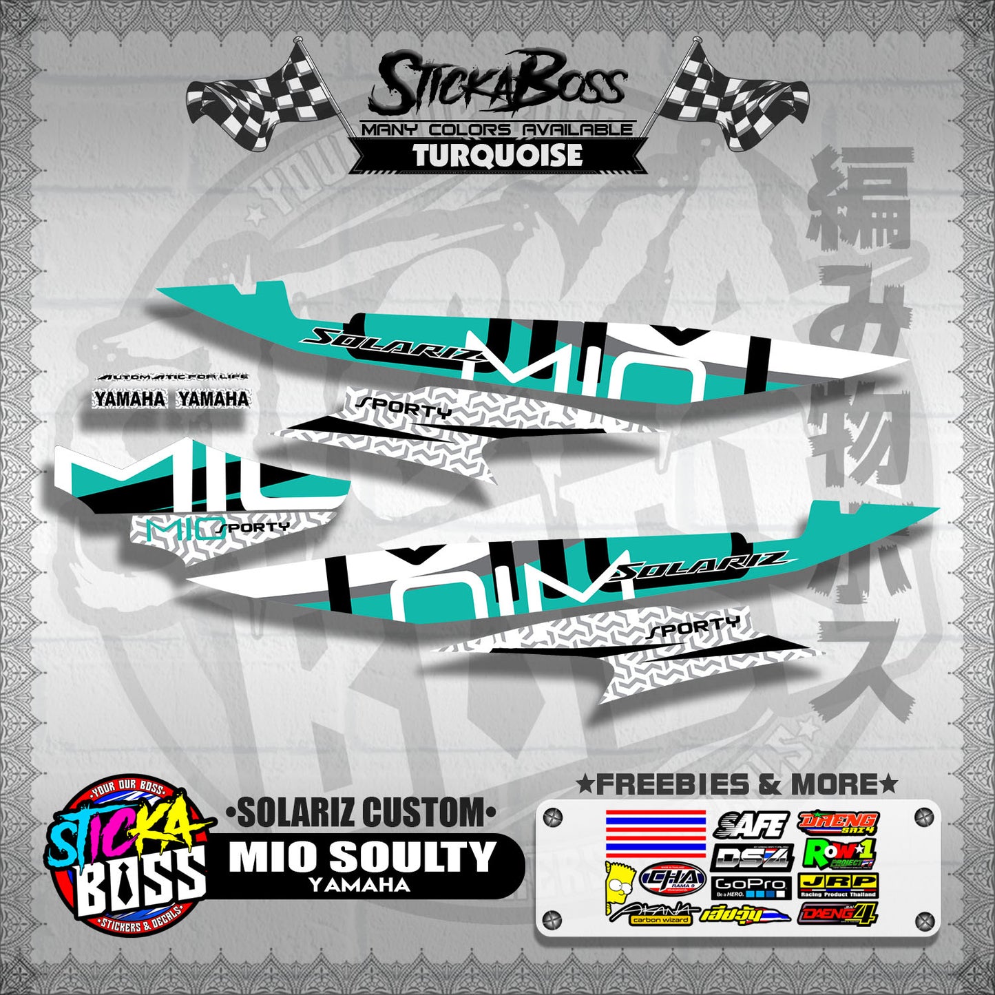 MIO SOULTY DECALS ( SOLARIZ CUSTOM )【WITH FREEBIES】