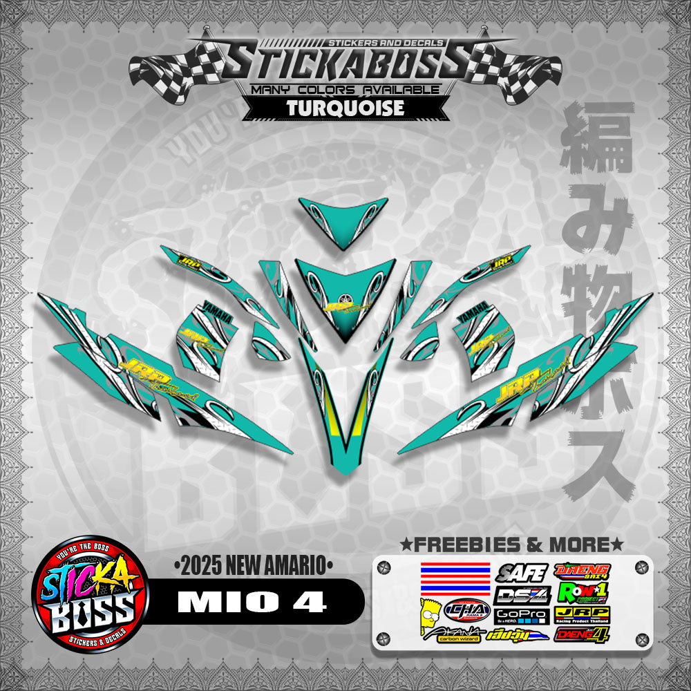 MIO 4 STICKER DECALS ( 2025 NEW AMARIO )【WITH FREEBIES】