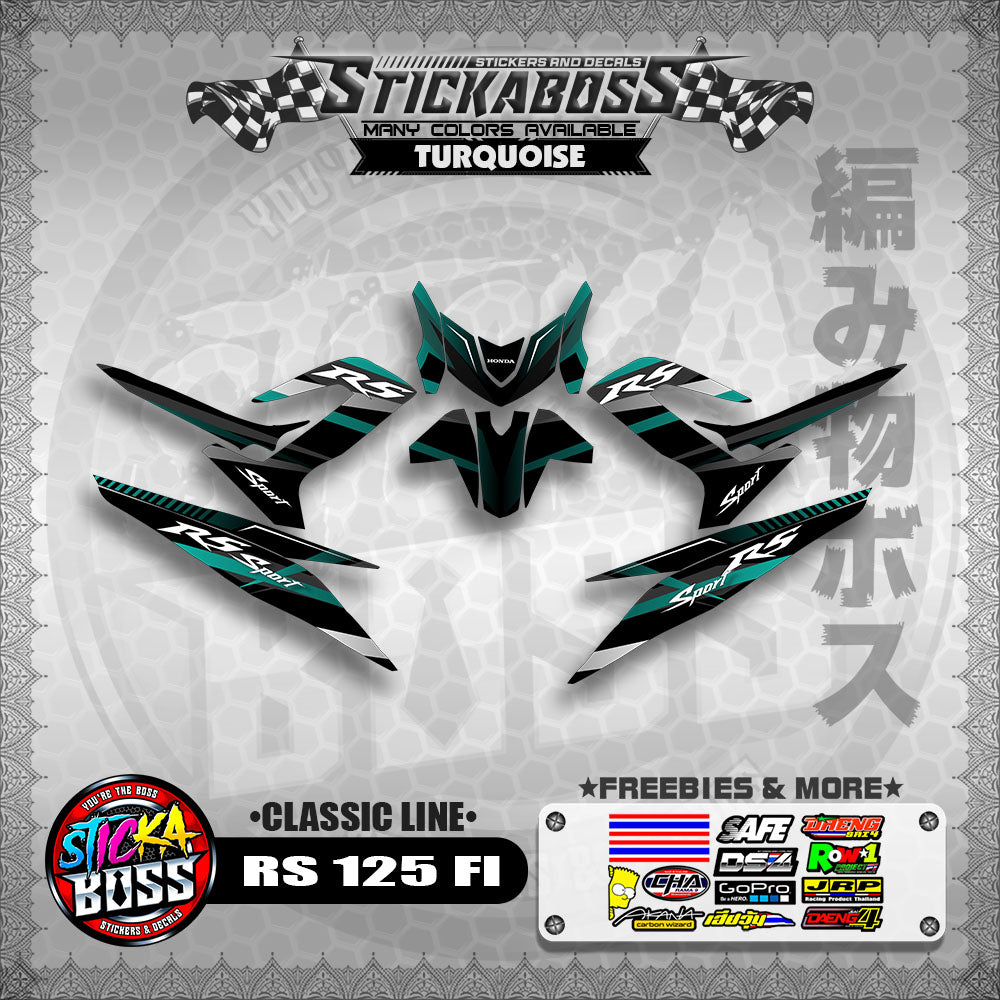RS 125 FI DECALS ( CLASSIC LINE)【WITH FREEBIES】