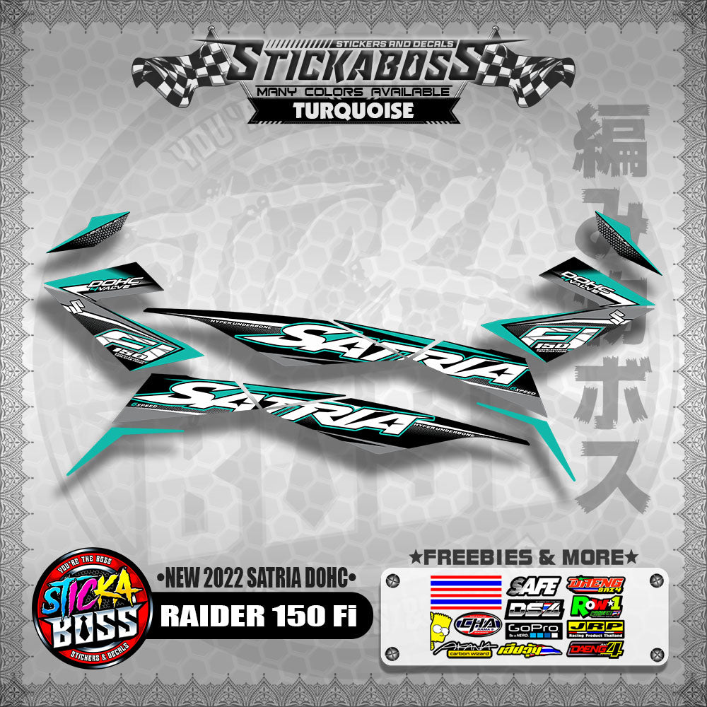 SUZUKI RAIDER 150 Fi STOCK DECAL (NEW 2022 SATRIA DOHC)【WITH FREEBIES】