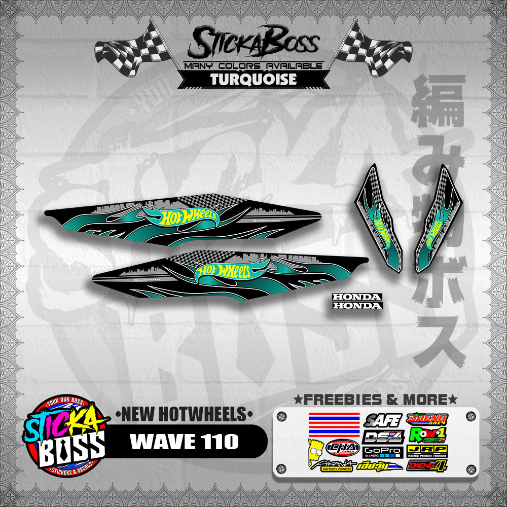 WAVE 110 DECALS ( NEW HOTWHEELS)【WITH FREEBIES】