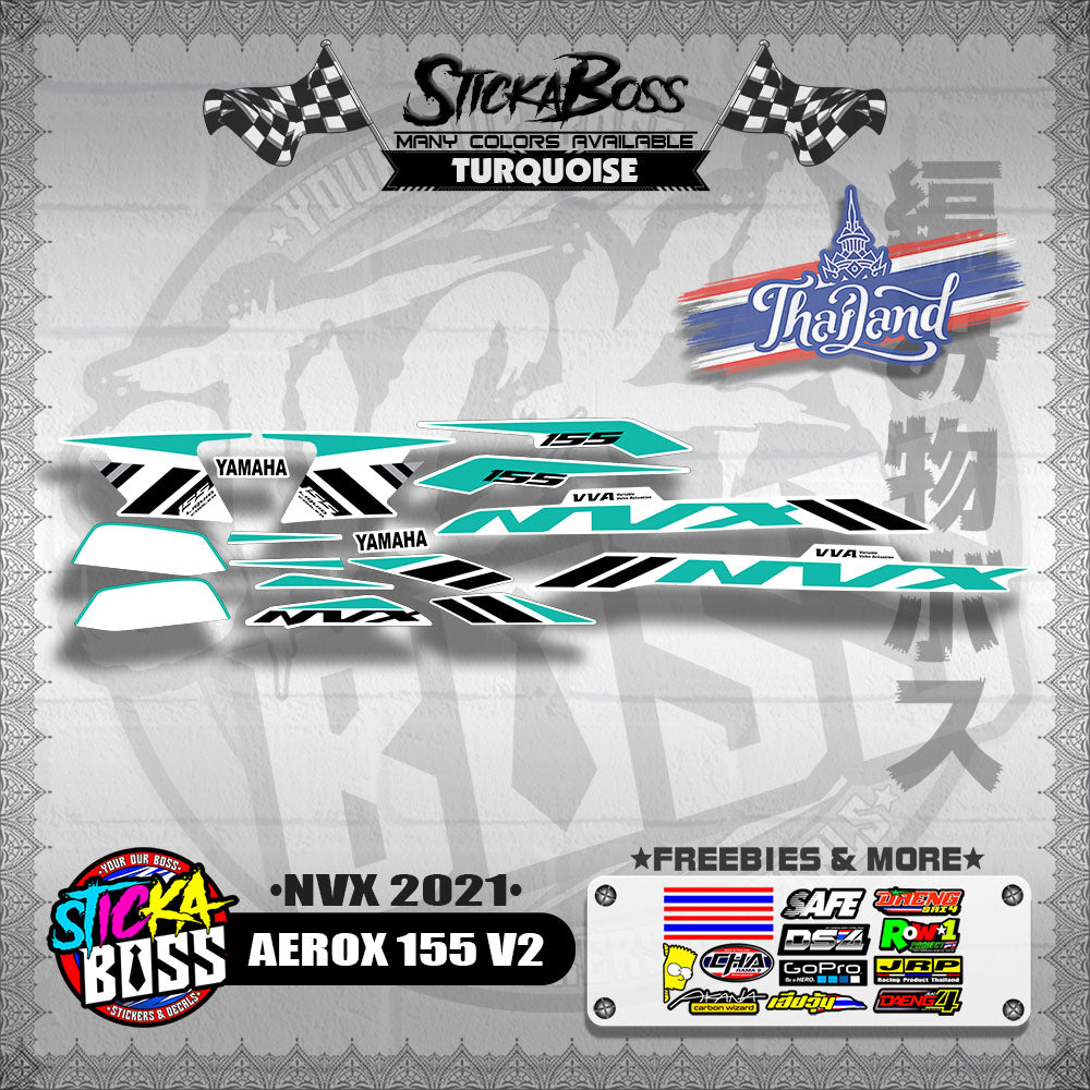 AEROX 155 V2 THAI DECALS ( NVX 2021 )【WITH FREEBIES】