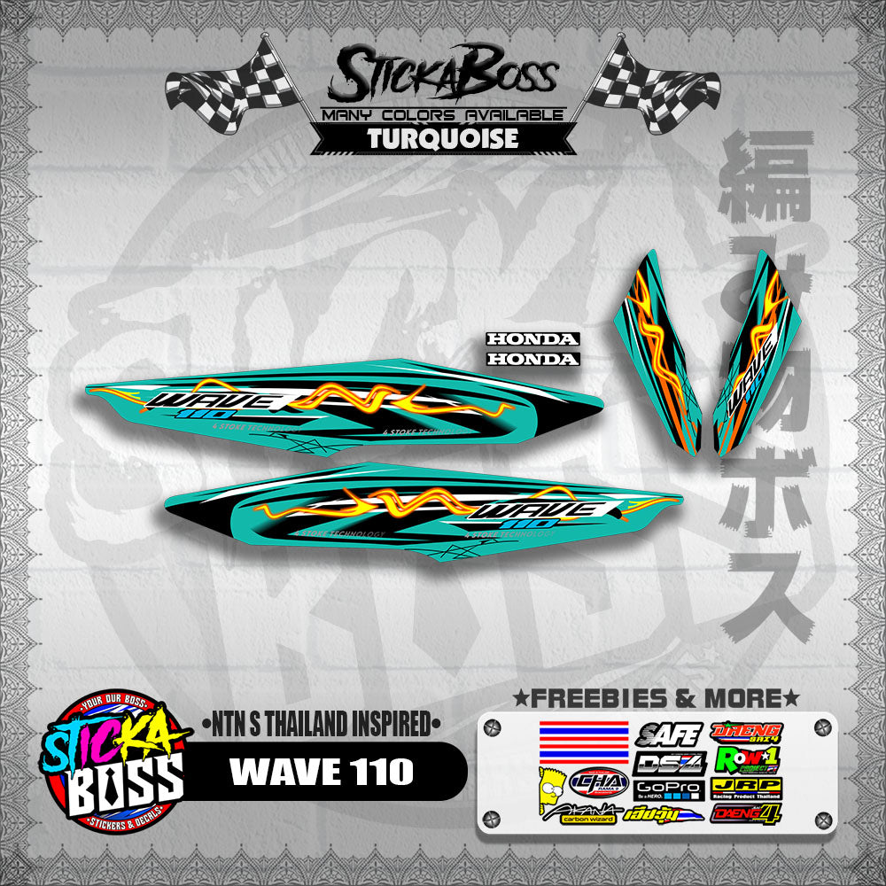 WAVE 110 DECALS ( NTN S THAILAND INSPIRED)【WITH FREEBIES】