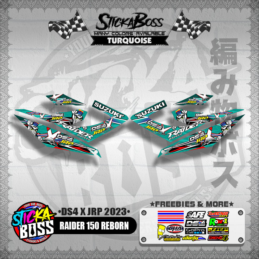 RAIDER 150 REBORN DECALS ( DS4 X JRP 2023 )【WITH FREEBIES】