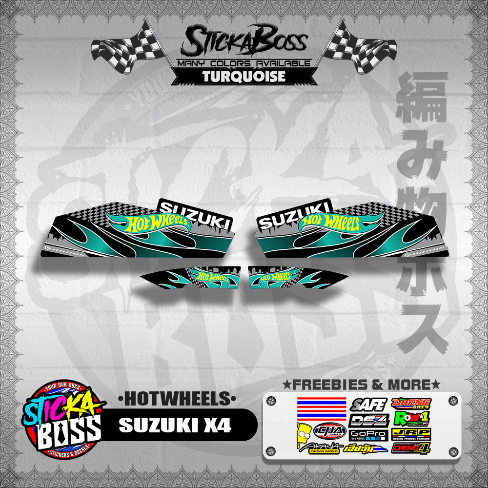 X4 DECALS ( HOTWHEELS )【WITH FREEBIES】