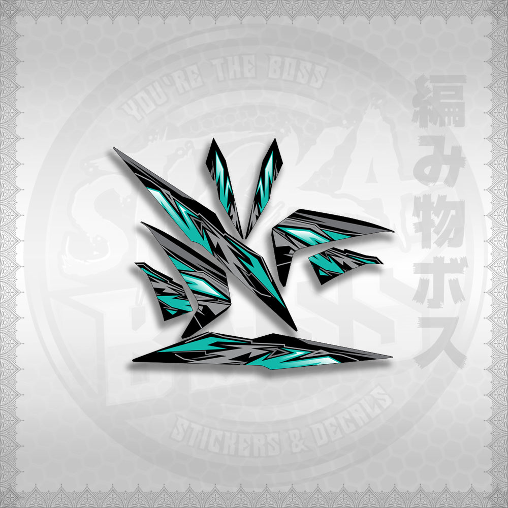 STICKER DECALS for BEAT 110 V2 (BV2INMASTMODE) By STICKABOSS (SOFIE LAMINATED WATERPROOF)