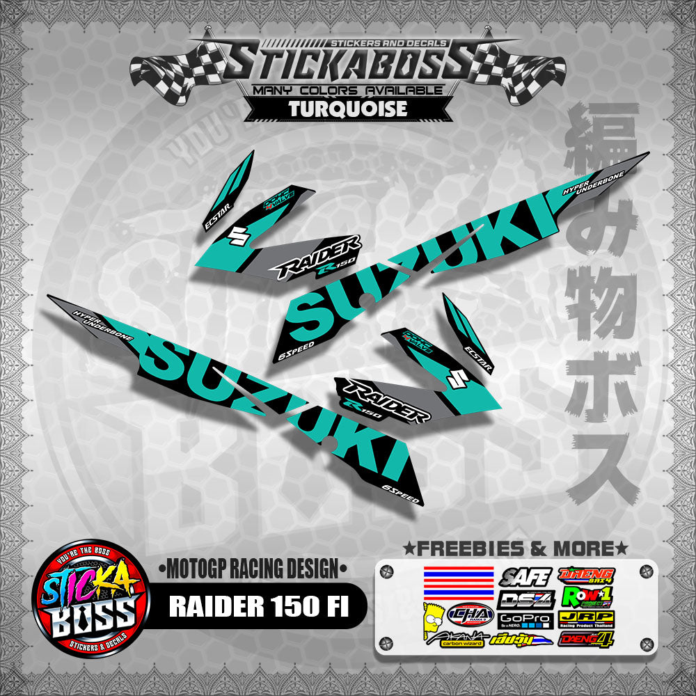 RAIDER 150 FI DECALS ( MOTOGP RACING DESIGN )【WITH FREEBIES】