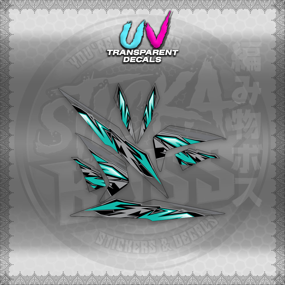 STICKER DECALS for BEAT 110 V2 (INMAUVTRSTMODE) By STICKABOSS (SOFIE LAMINATED WATERPROOF)