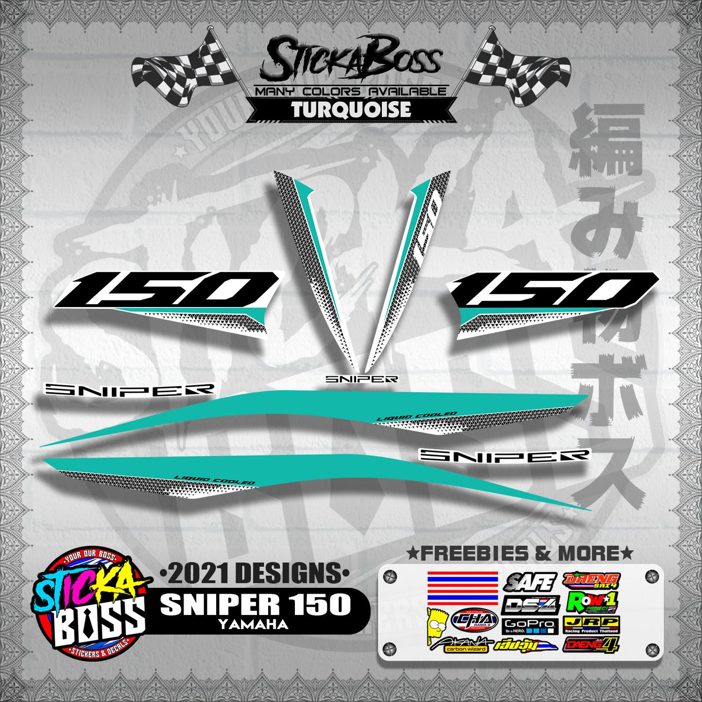 SNIPER 150 DECALS ( 2021 DESIGNS )【WITH FREEBIES】