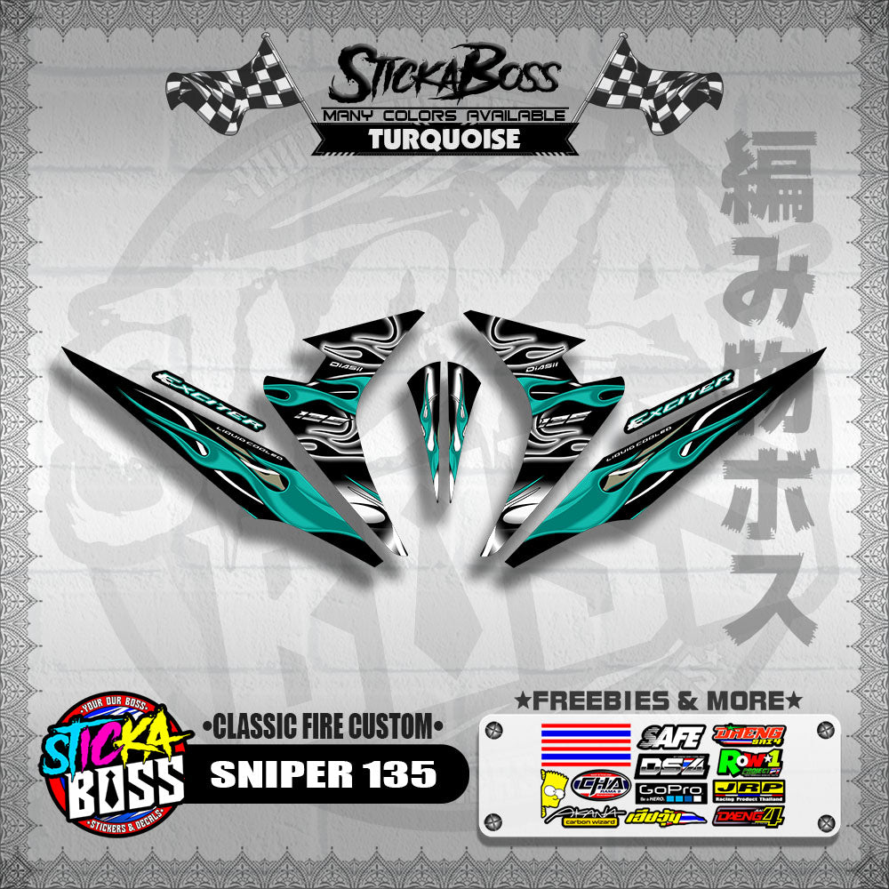SNIPER 135 DECALS ( CLASSIC FIRE CUSTOM )【WITH FREEBIES】