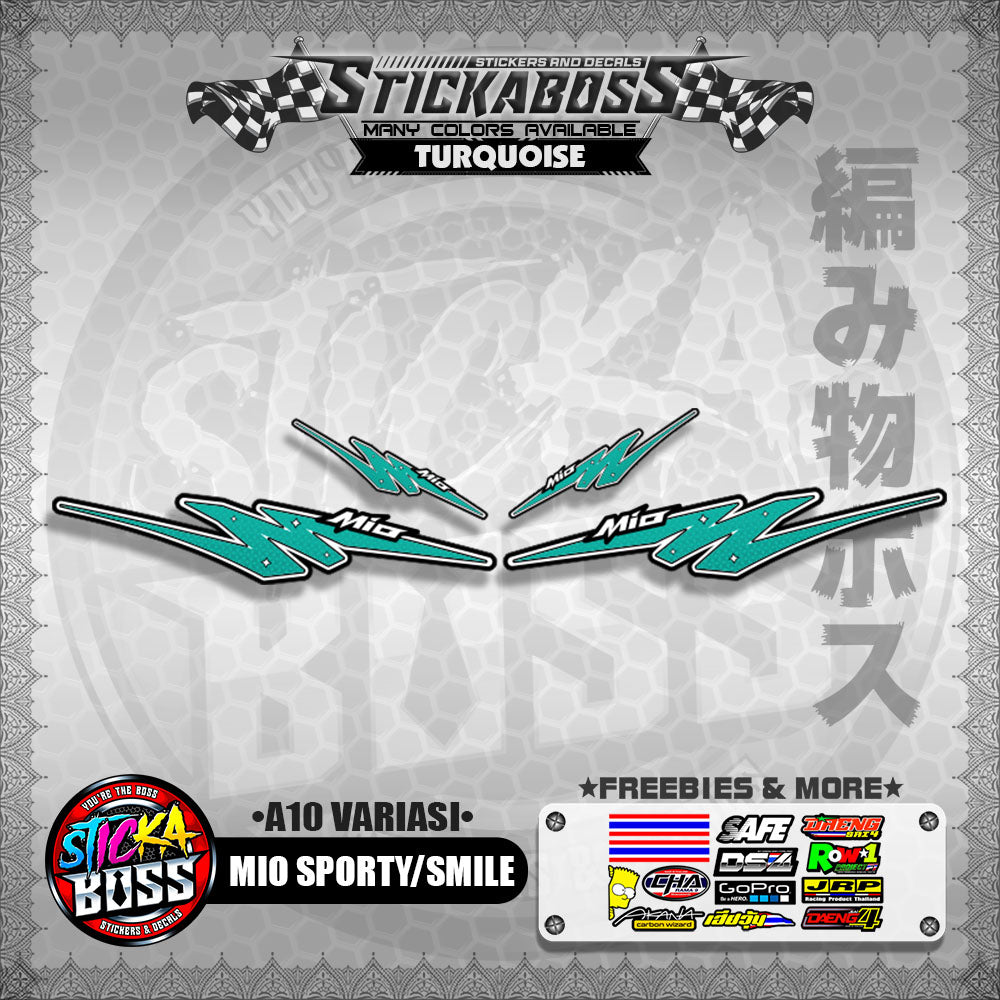 MIO SPORTY/SMILE INDO STICKER DECALS ( A10 VARIASI )【WITH FREEBIES】
