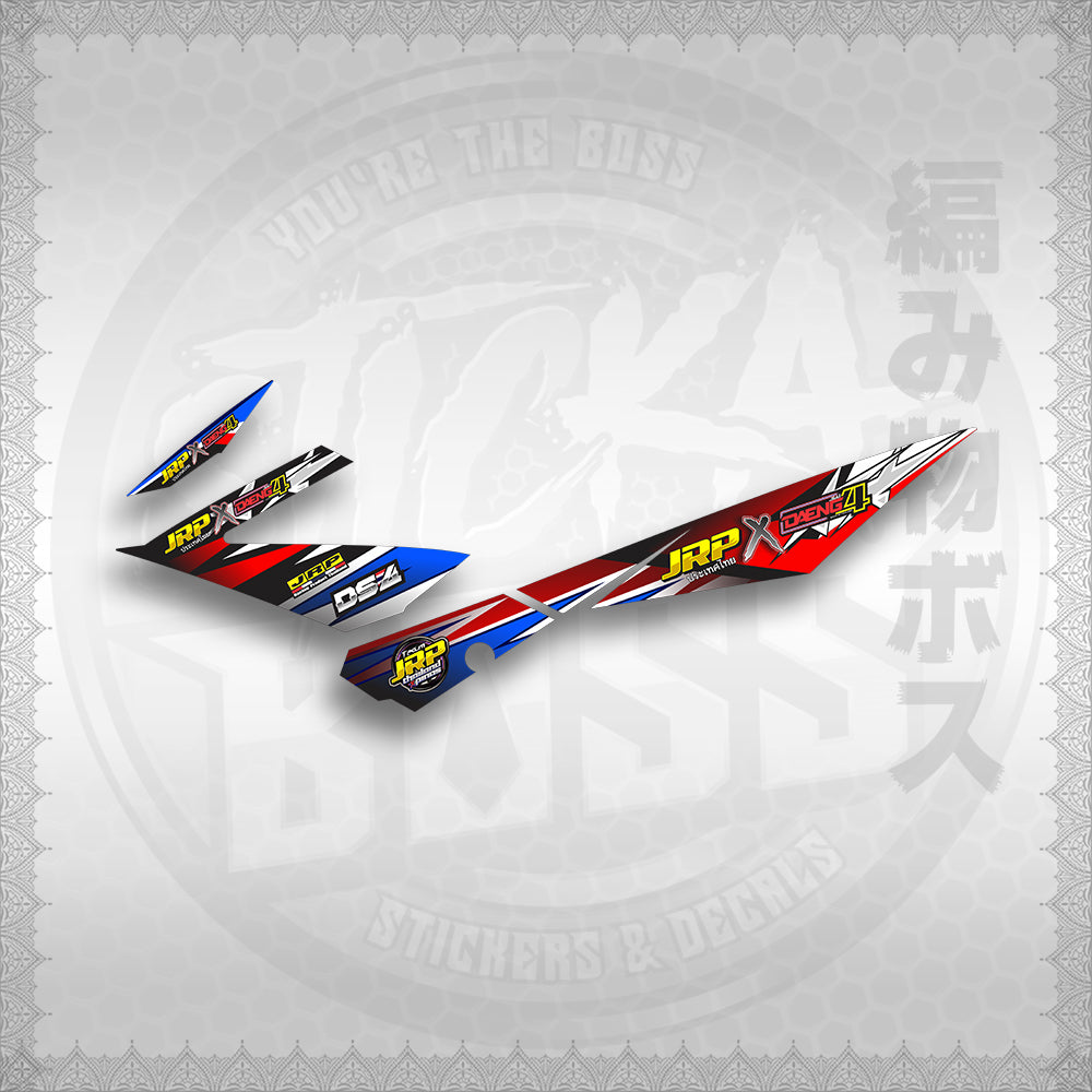 STICKER DECALS for Raider 150 Fi (RFIJRXDA) By STICKABOSS (SOFIE LAMINATED)