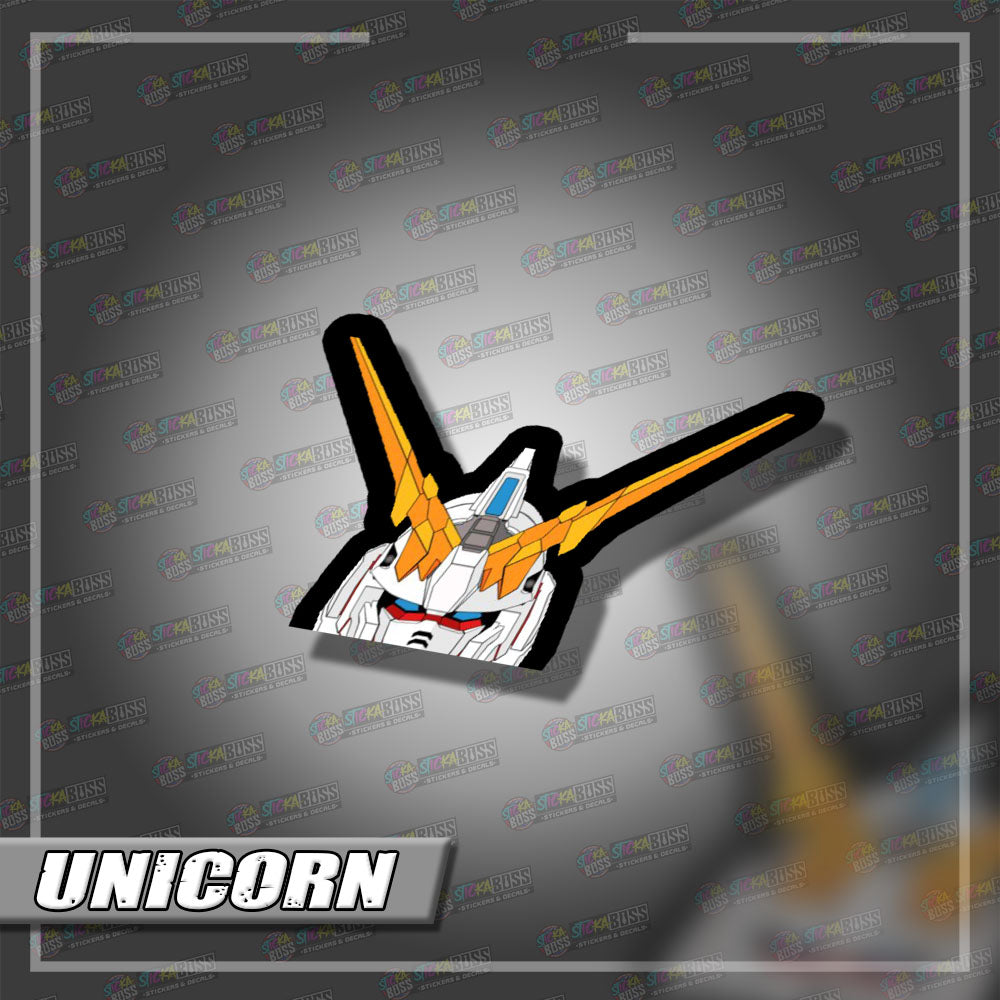 GUNDAM | ANIME PEEKER STICKER【VINYL PRINTED】( LAMINATED / WATERPROOF )