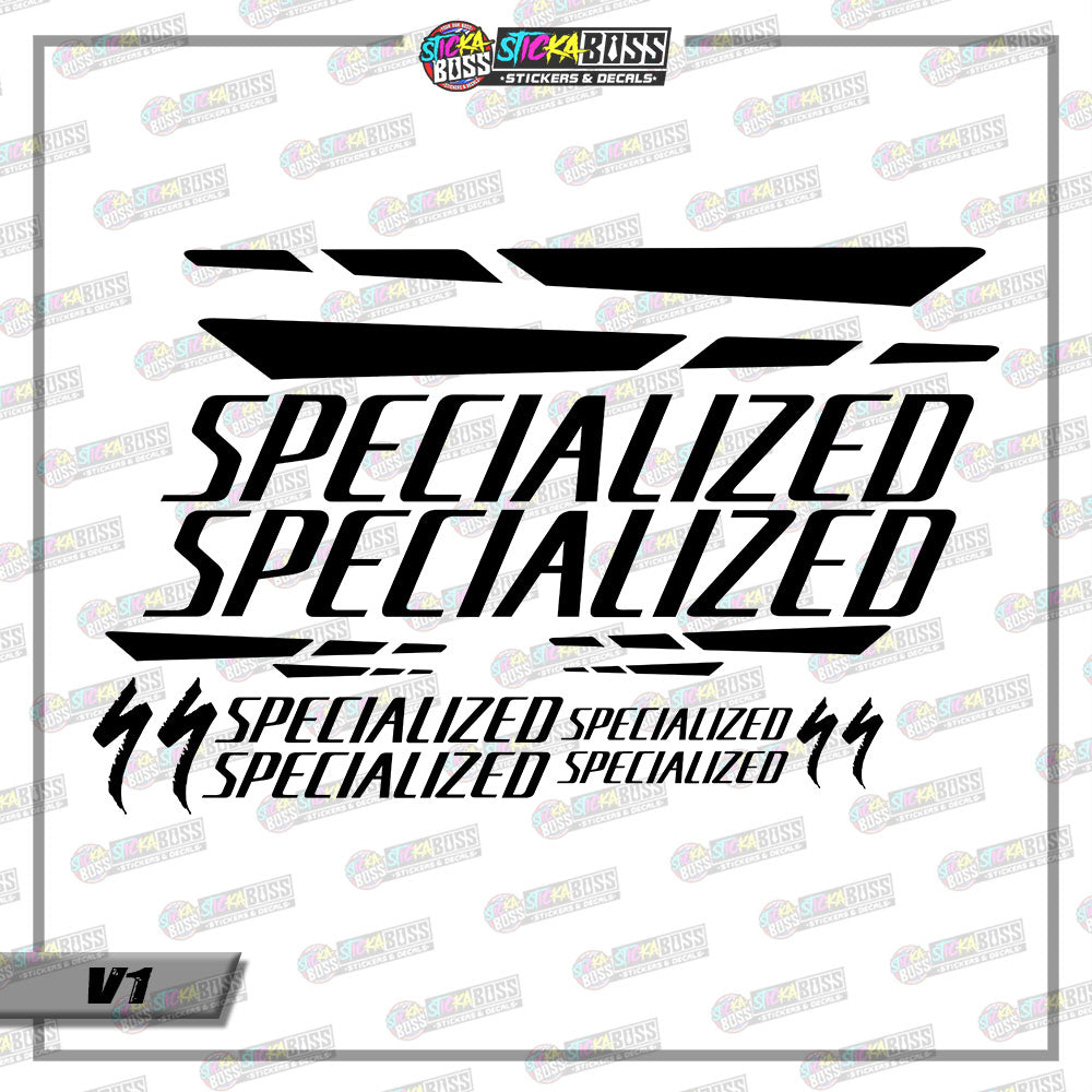 SPECIALIZED BIKE DECALS ( VINYL CUT-OUT STICKER DECALS )【Stickaboss】