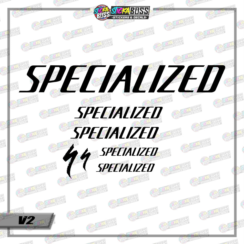 SPECIALIZED BIKE DECALS ( VINYL CUT-OUT STICKER DECALS )【Stickaboss】