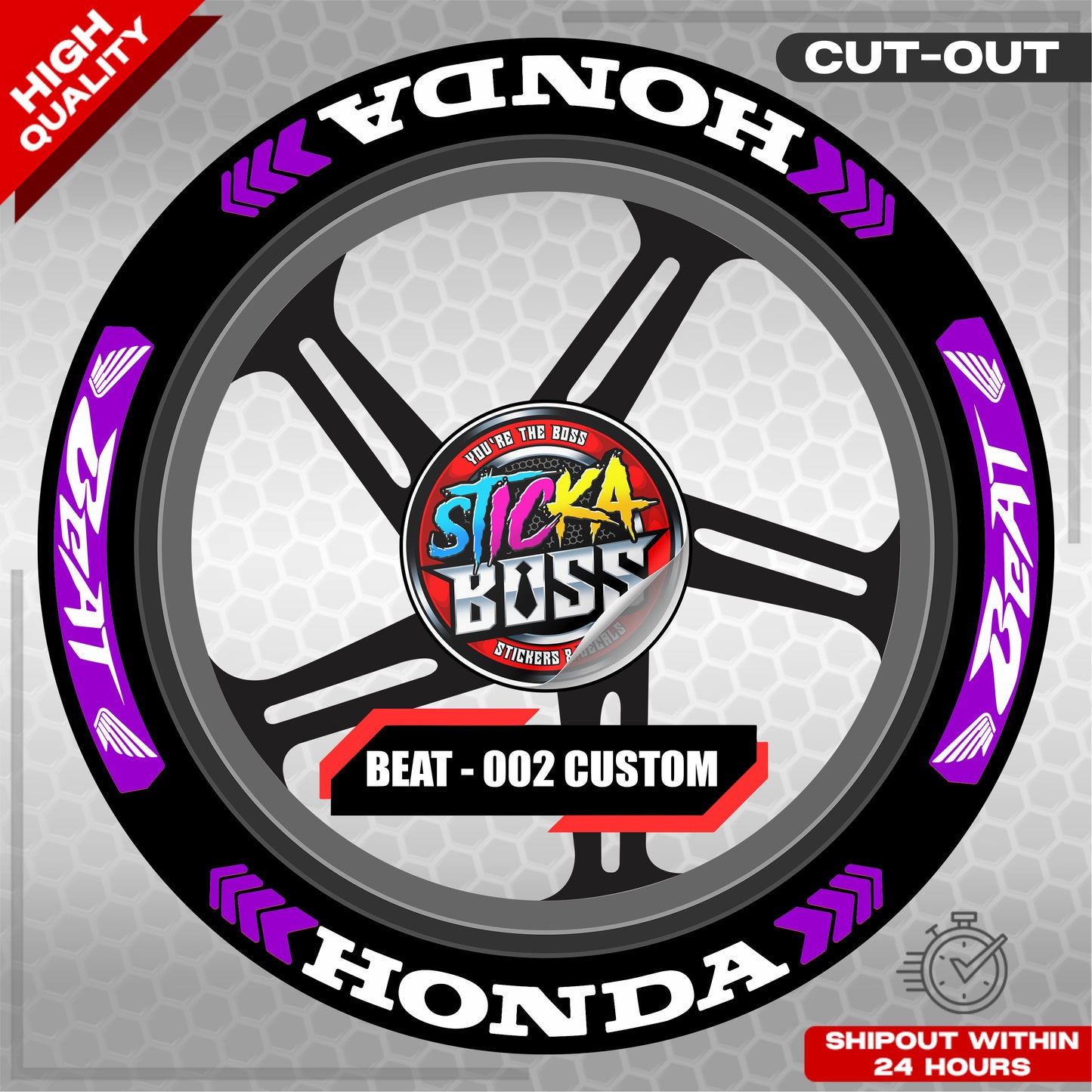 BEAT MAG STICKER SET ( 2 MAGS ) - 002 CUSTOM | VINYL WATERPROOF CUT-OUT DECALS