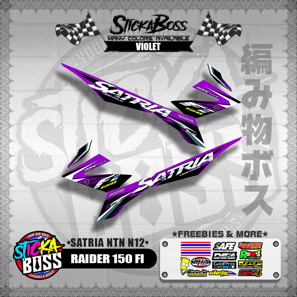 RAIDER 150 FI DECALS ( SATRIA NTN N12 )【WITH FREEBIES】