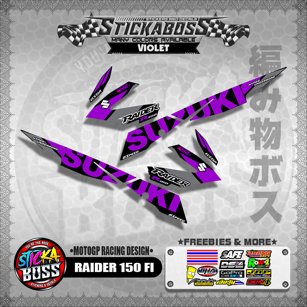 RAIDER 150 FI DECALS ( MOTOGP RACING DESIGN )【WITH FREEBIES】