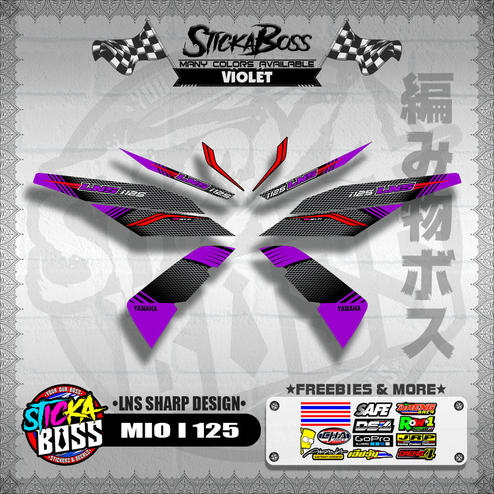 MIO I 125 DECALS ( LNS SHARP DESIGN )【WITH FREEBIES】
