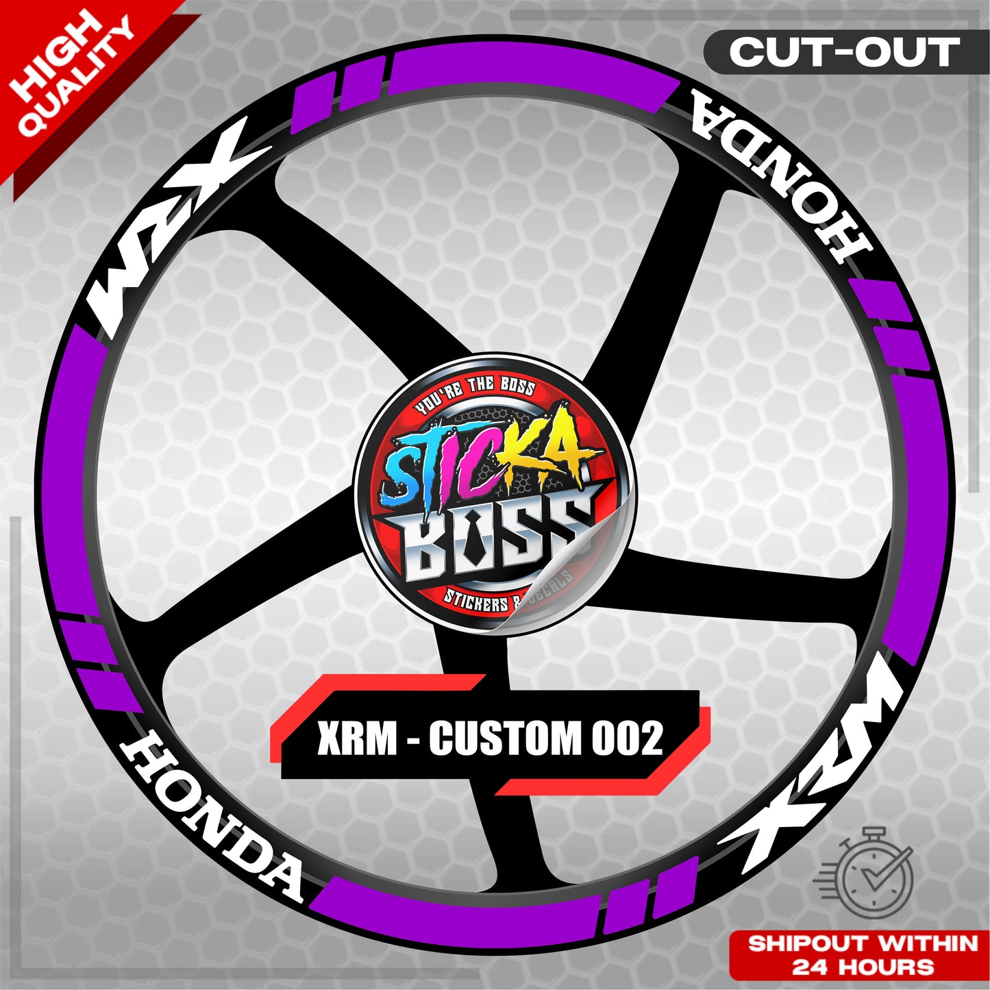 XRM MAG STICKER SET ( 2 MAGS ) - CUSTOM 002 | VINYL WATERPROOF CUT-OUT DECALS