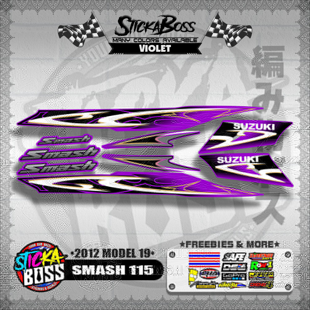 SMASH 115 DECALS ( 2012 MODEL 19 )【WITH FREEBIES】