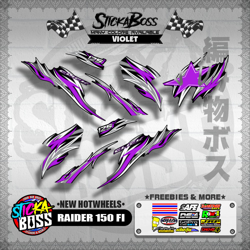 CLICK V3 DECALS ( NEW TRIBAL FIRE )【WITH FREEBIES】