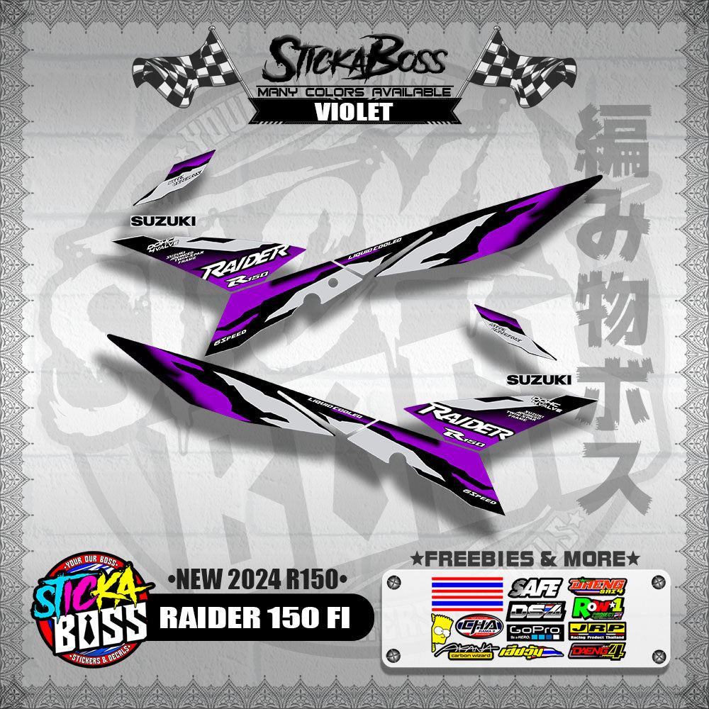 RAIDER 150 FI DECALS ( NEW 2024 R150 )【WITH FREEBIES】