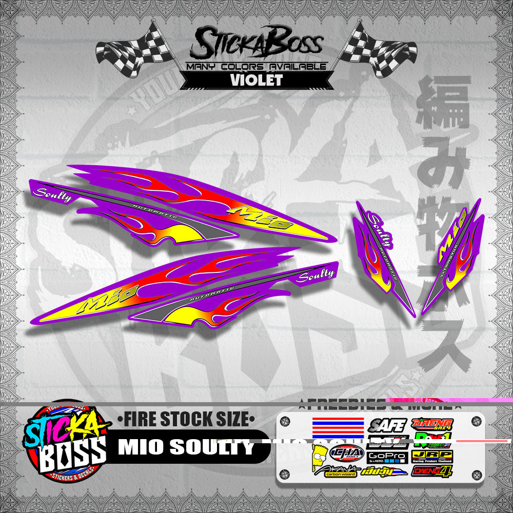 MIO SOULTY DECALS ( FIRE STOCK SIZE )【WITH FREEBIES】