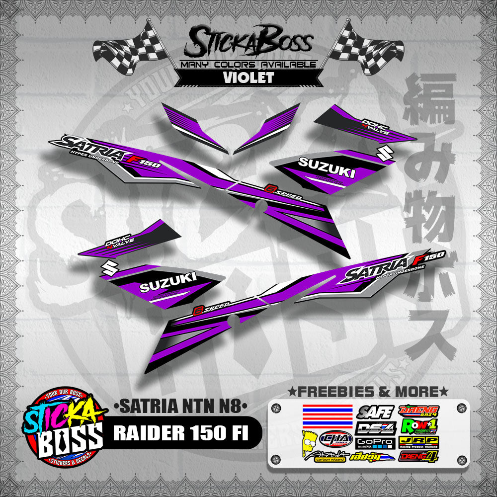 RAIDER 150 FI DECALS ( SATRIA NTN N8 )【WITH FREEBIES】