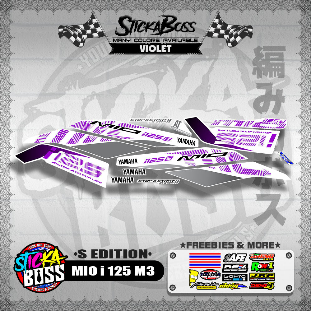 MIO i 125 M3 DECALS ( S EDITION )【WITH FREEBIES】
