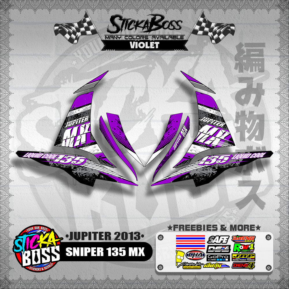 SNIPER 135 MX DECALS ( JUPITER 2013 )【WITH FREEBIES】