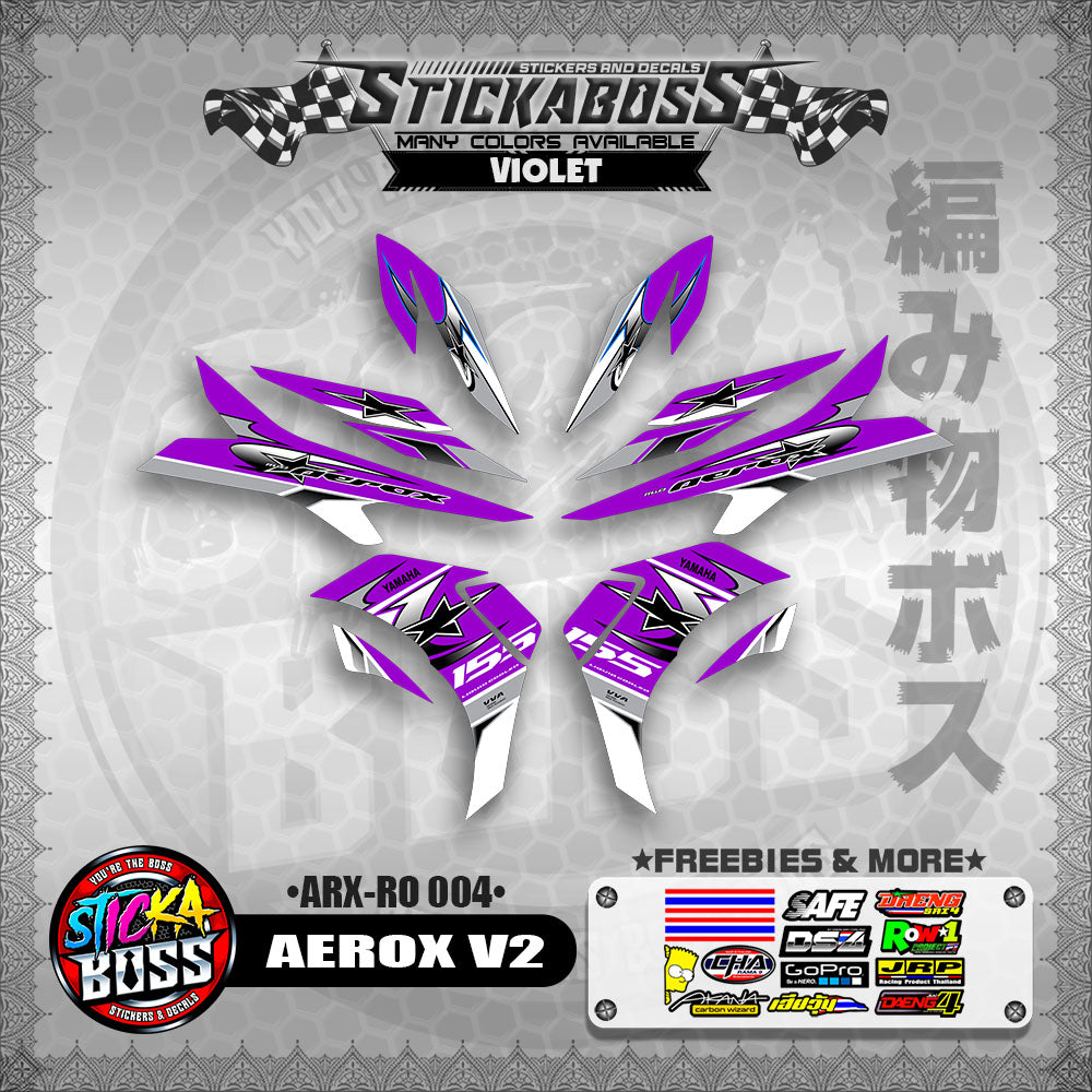 AEROX V2 INDO CONCEPT STICKER DECALS (ARX-RO 004)【WITH FREEBIES】