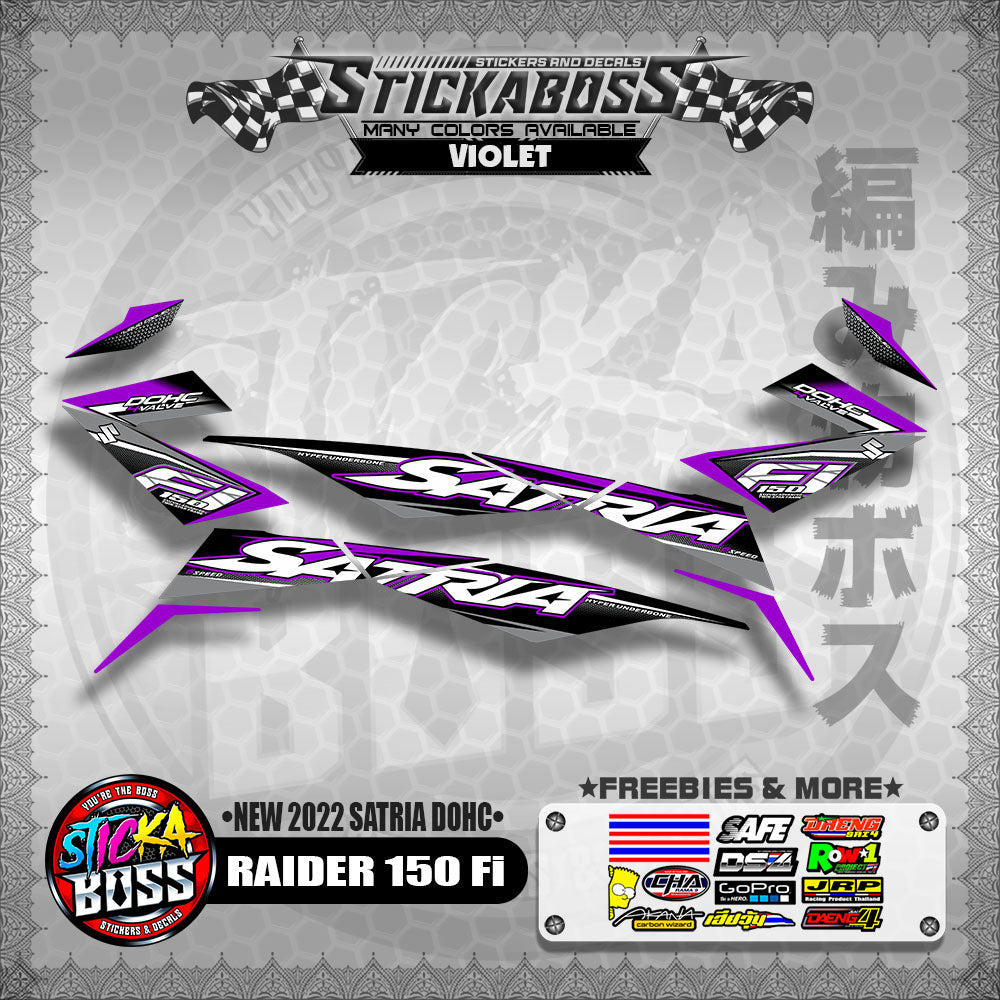 SUZUKI RAIDER 150 Fi STOCK DECAL (NEW 2022 SATRIA DOHC)【WITH FREEBIES】