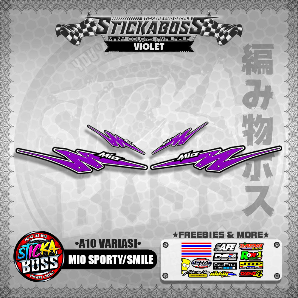 MIO SPORTY/SMILE INDO STICKER DECALS ( A10 VARIASI )【WITH FREEBIES】