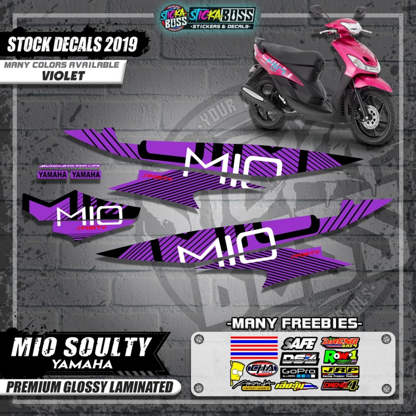 Mio Soulty Stock Decals ( 2019 Design )【WITH FREEBIES】
