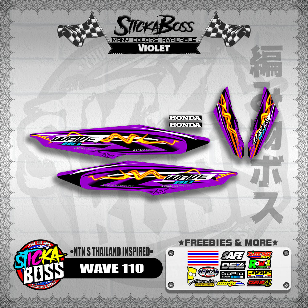 WAVE 110 DECALS ( NTN S THAILAND INSPIRED)【WITH FREEBIES】