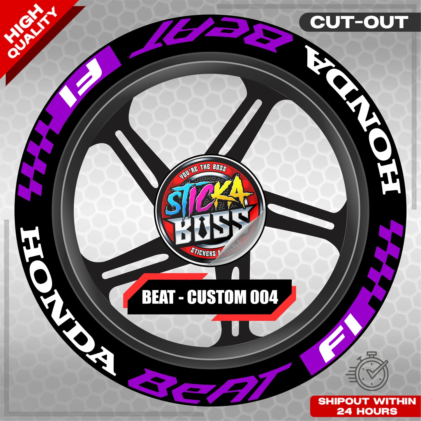 BEAT MAG STICKER SET ( 2 MAGS ) - CUSTOM 005 | VINYL WATERPROOF CUT-OUT DECALS