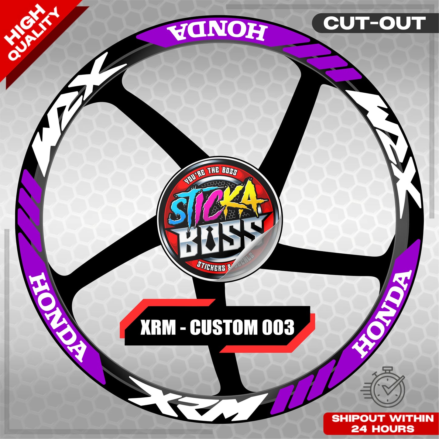 XRM MAG STICKER SET ( 2 MAGS ) - CUSTOM 003 | VINYL WATERPROOF CUT-OUT DECALS