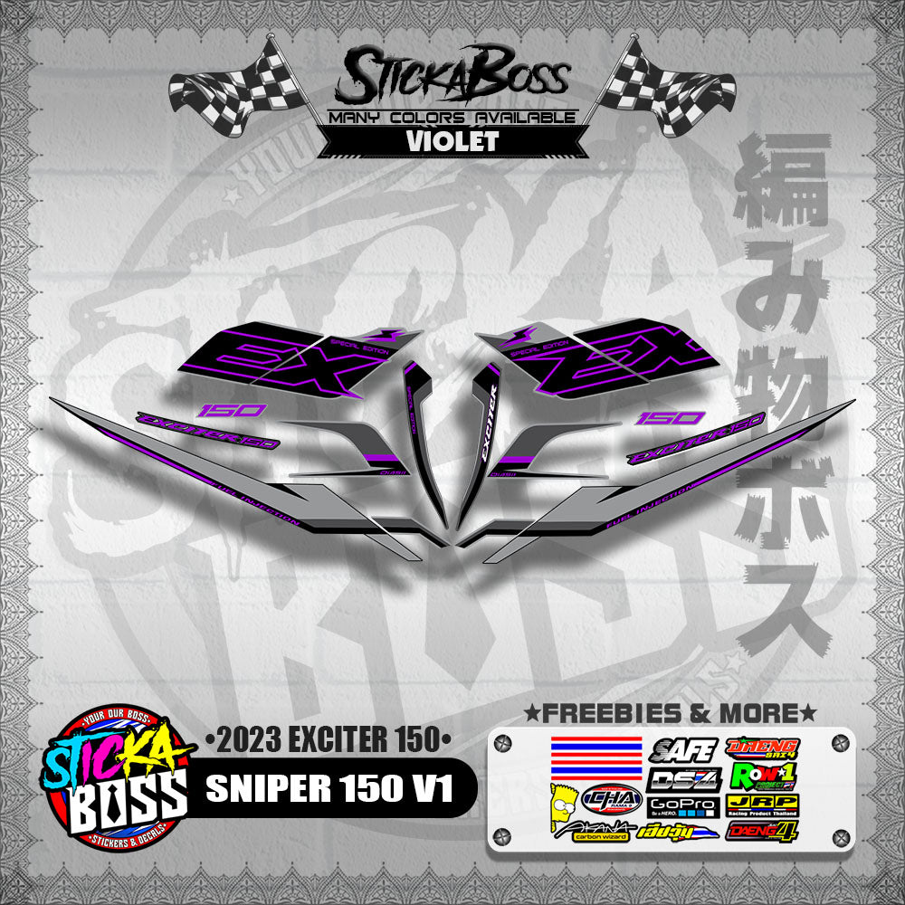 SNIPER 150 V1 VIETNAM DECALS ( 2023 EXCITER 150 )【WITH FREEBIES】