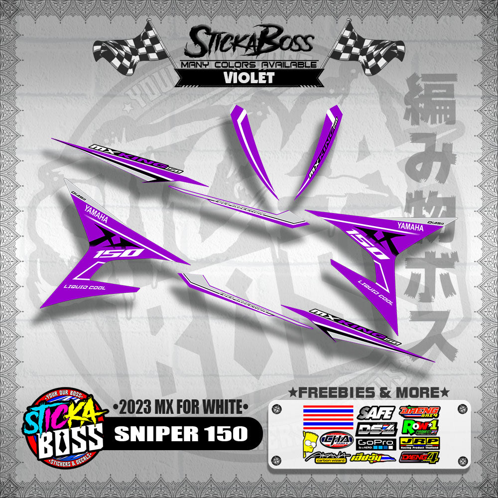 SNIPER 150 DECALS ( 2023 MX FOR WHITE )【WITH FREEBIES】