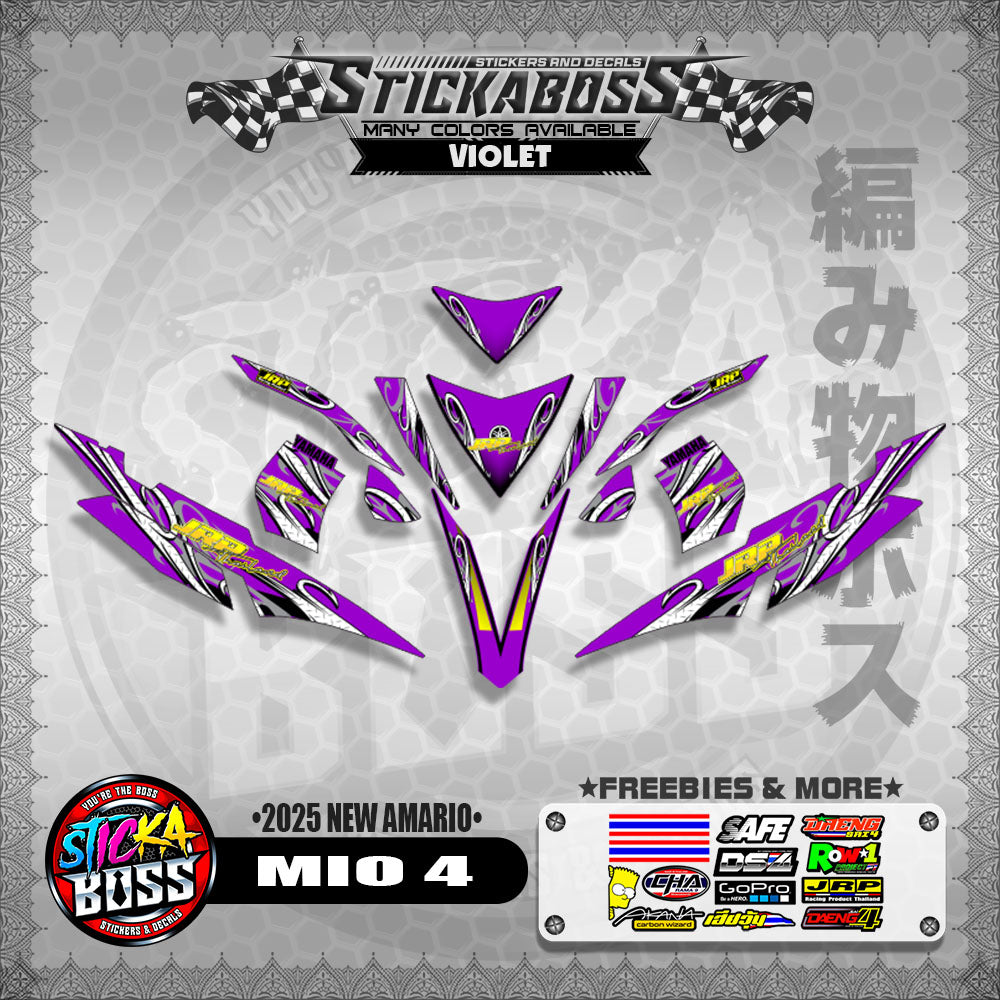 MIO 4 STICKER DECALS ( 2025 NEW AMARIO )【WITH FREEBIES】