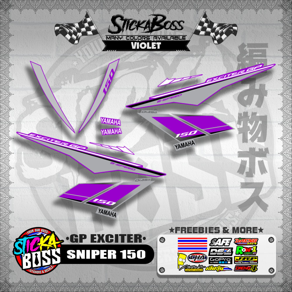 SNIPER 150 STOCK DECALS ( GP EXCITER )【WITH FREEBIES】