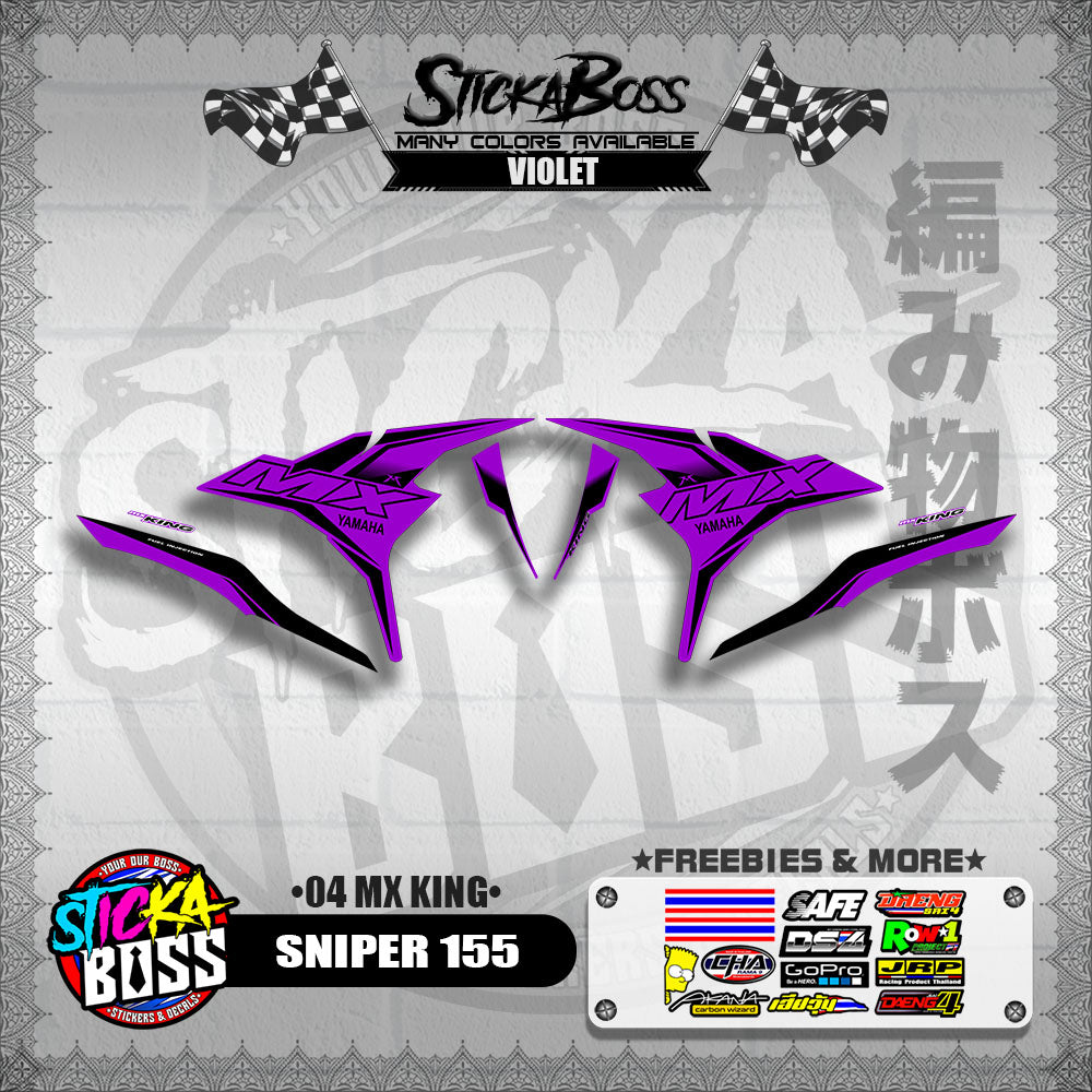 SNIPER 155 DECALS ( 04 MX KING )【WITH FREEBIES】