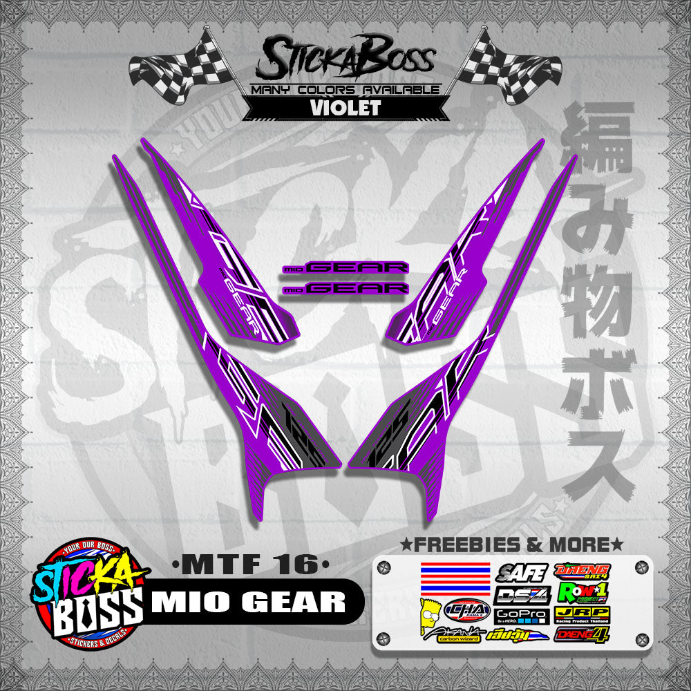 MIO GEAR DECALS ( MTF 16 )【WITH FREEBIES】