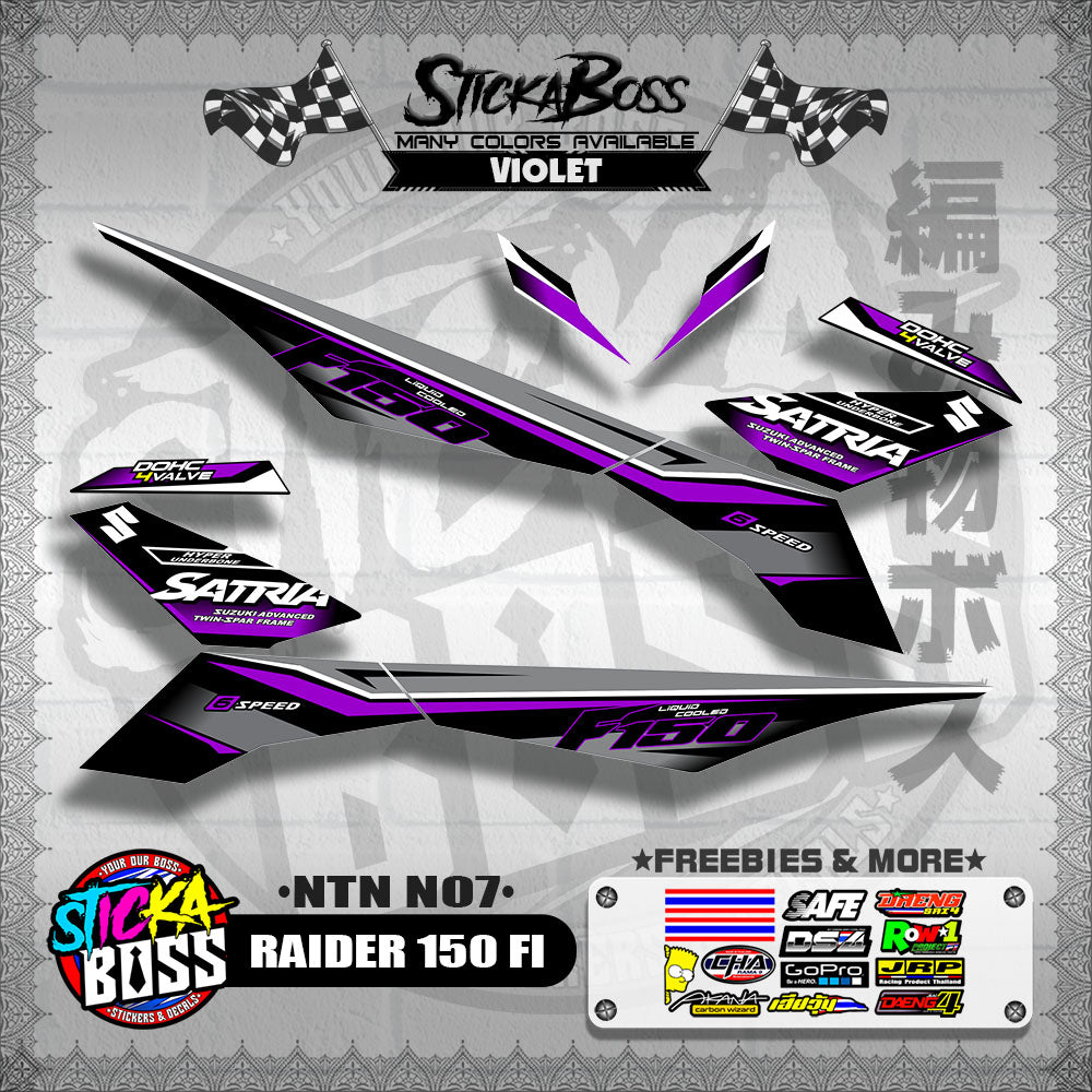 RAIDER 150 FI DECALS ( NTN N07 )【WITH FREEBIES】