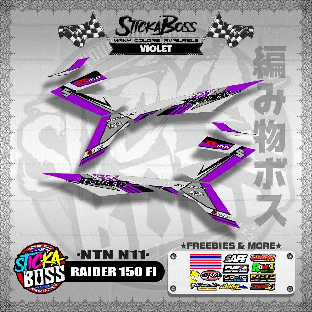 RAIDER 150 FI DECALS ( NTN N11 )【WITH FREEBIES】