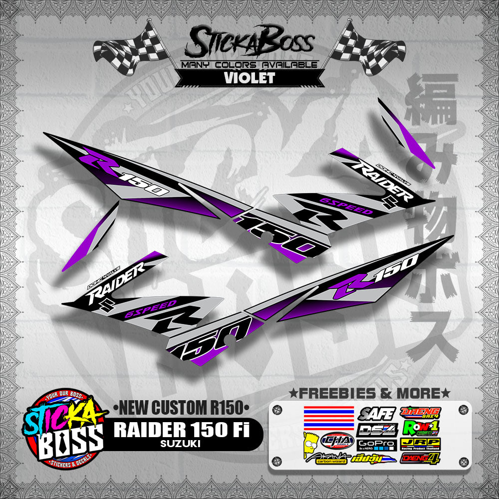 RAIDER 150 Fi DECALS ( NEW CUSTOM R150 )【WITH FREEBIES】