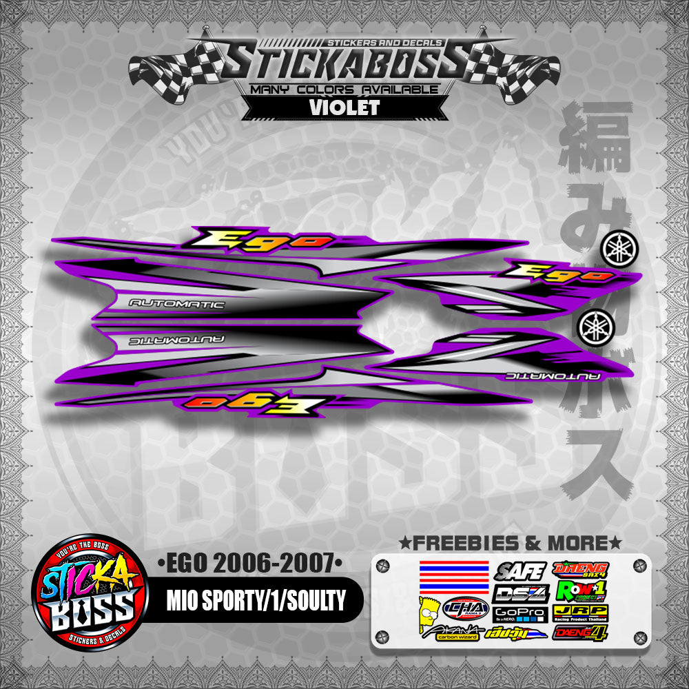 MIO SPORTY / MIO 1 / SOULTY DECALS ( EGO 2006 - 2007 )【WITH FREEBIES】
