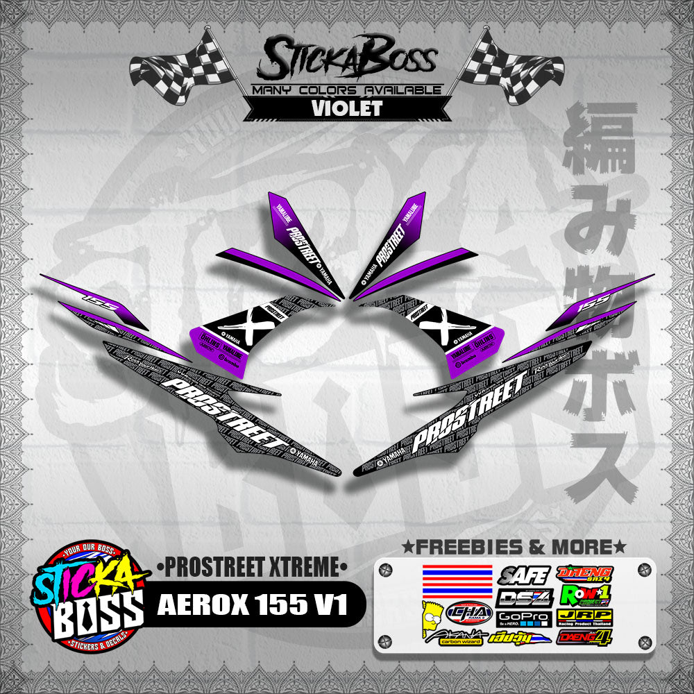 AEROX 155 V1 DECALS ( PROSTREET XTREME )【WITH FREEBIES】